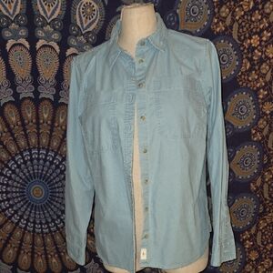 L.L. Bean Button Down Denim Shirt Sz Small